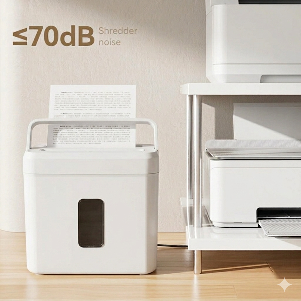 LAB001 Cross Cut Paper Shredder A4 Paper Cutter White