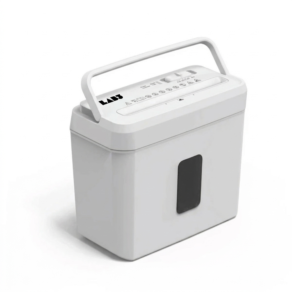 LAB001 Cross Cut Paper Shredder | P-4 Security | Pemotong Kertas A4