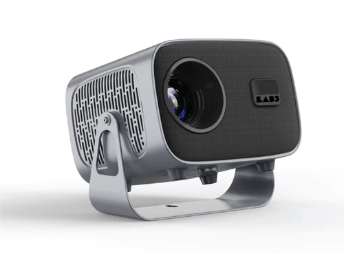 LAB3 Float Android Bluetooth HDMI USB Built-in Speakers Screen Mirroring Projector Gun Metal Grey